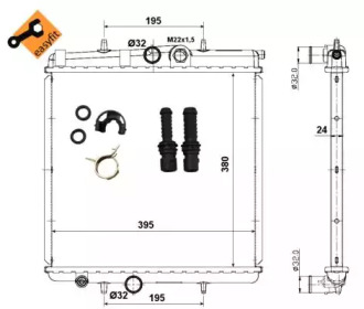 WILMINK GROUP wg1721506 -  Радиатор, охлаждение двигателя